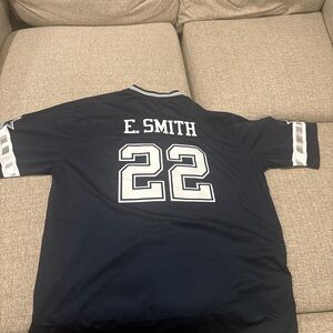 E. Smith Men's Navy Number 22 Athletic Shirt